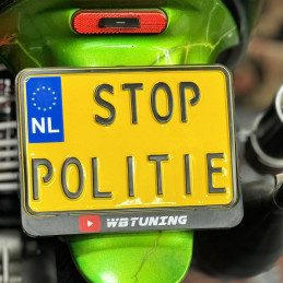 STOP POLITIE Kentekenplaat...