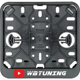 Kentekenplaathouder brom/snor vierkant