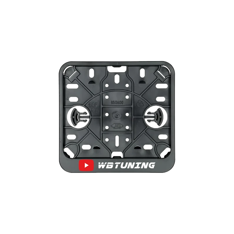 Kentekenplaathouder brom/snor vierkant