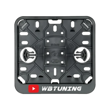 Kentekenplaathouder brom/snor vierkant