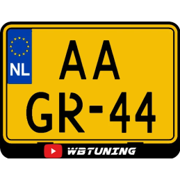 Kentekenplaathouder motor