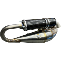 HT for RACE CARBON Uitlaat - Piaggio 125-180