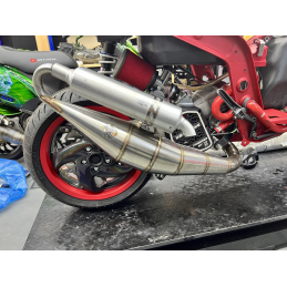HT for RACE CARBON Uitlaat - Piaggio 125-180