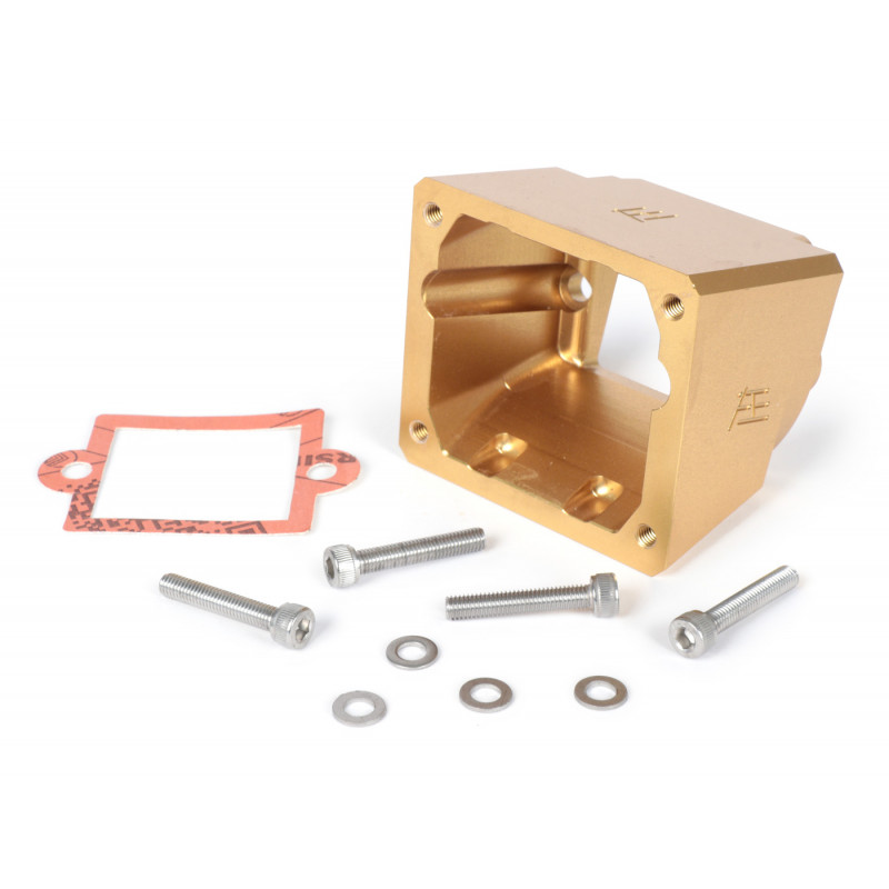 HT Vforce 4 inlaat adapter - Goud - Piaggio 125-180cc HT Vforce 4 inlaat adapter - Goud - Piaggio 125-180cc