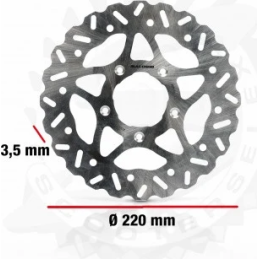 Remschijf Malossi Runner 180 / 125 (voorkant)