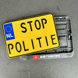 STOP POLITIE Kentekenplaat motor