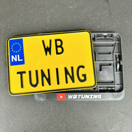 WBTUNING Kentekenplaat motor