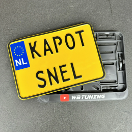 KAPOT SNEL Kentekenplaat motor