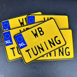 WBTUNING Kentekenplaat motor