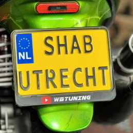 SHAB UTRECHT Kentekenplaat motor