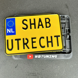 SHAB UTRECHT Kentekenplaat motor