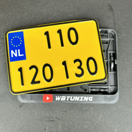 110 120 130 Kentekenplaat motor