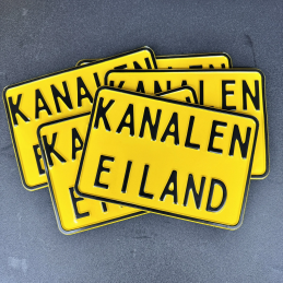 KANALEN EILAND Kentekenplaat motor