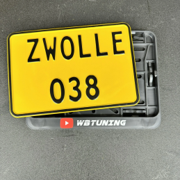 ZWOLLE 038 Kentekenplaat motor