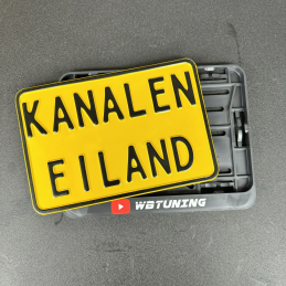KANALEN EILAND Kentekenplaat motor