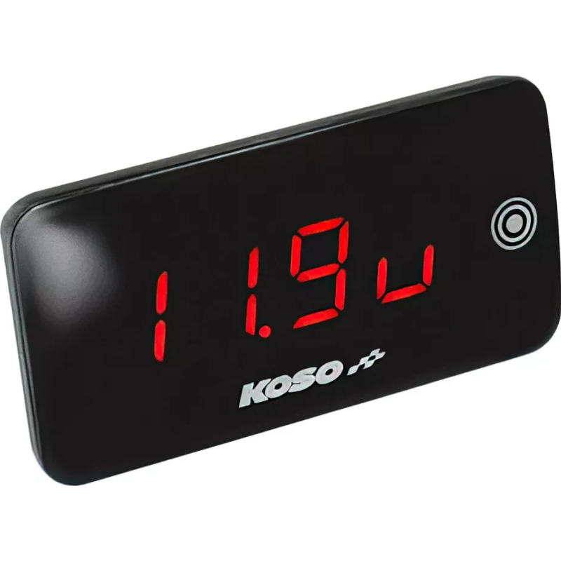 Voltmeter / Thermometer Slim NG rood