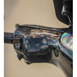 Forged Carbon stuurkappen Piaggio Zip