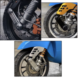 AKDemon Beschermkap SP Voorvork Piaggio / Vespa - Zwart