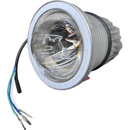 Angel Eye Blauw/Rood | Piaggio Zip| incl. OEM koplampglas en reflector