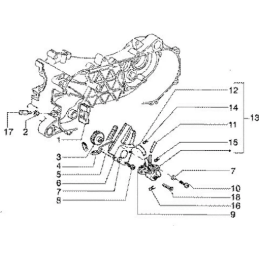 Schroef Oliepomp M5X12 Origineel Piaggio & Gilera 125-180CC